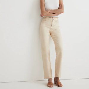 Madewell The Emmett Wide-Leg Pant: Garment Dyed Edition Sand Size 30 NWT